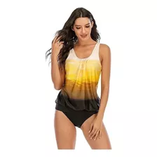 Ropa De Playa For Mujer Traje De Baño Acolchado Con Estampa