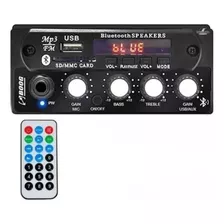 Mixer Automotivo Bluetooth Boog Estereo Entrada P10 Usb Fm