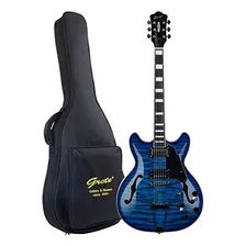 Guitarra Electrica De Cuerpo Semihueco Gys-35 (azul)