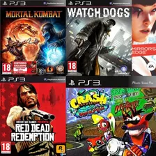 Mortal Kombat + Crash + Watch Dogs + Red Dead Juegos Ps3