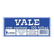 Blocos Vale Com Canhoto 5un Com 100 Folhas Cada Tamoio