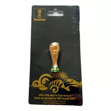 Trofeu Futebol Taça Copa Do Mundo Fifa Licencida 4cm Blister