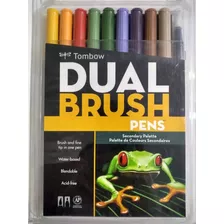 Tombow Dual Brush Punta Pincel Lettering Colores Secundarios