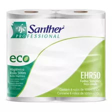 Papel Higiênico Rolão Ehr50 8 Rolos 500 Metros Eco Santher