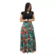 Vestido Largo Casual Con Estampado Para Fiesta Mujer Miveni