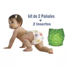 2 Pañales Ecologicos + 2 Insert