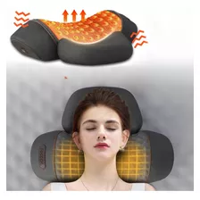 Massageador Travesseiro Cervical Elétrico Inteligente Com Compressa Quente Massagem De Vibração Espuma De Memória 3dx Portátil