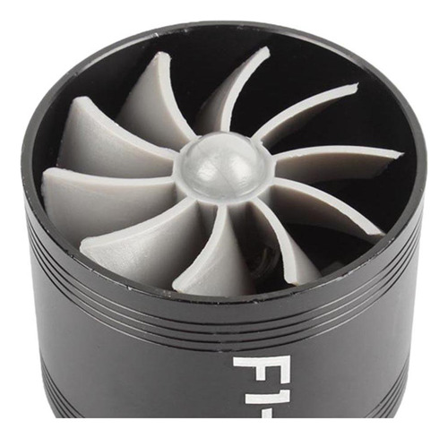 Turbocompresor Filtro De Aire Admisin Ahorro De Gas Negro Foto 8