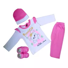 Ropa De Bebe Niña Princesa Recien Nacida Rosa 0 A 4 Mes