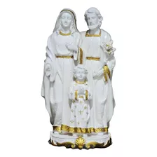 Sagrada Família, 28cm Branco Com Dourado