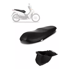 Jogo Banco Completo + Porta Capacete Acessorios Moto Biz 100