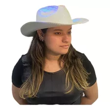 Chapéu Nacarado Furta Cor Branco Brilhante - Cowboy Country