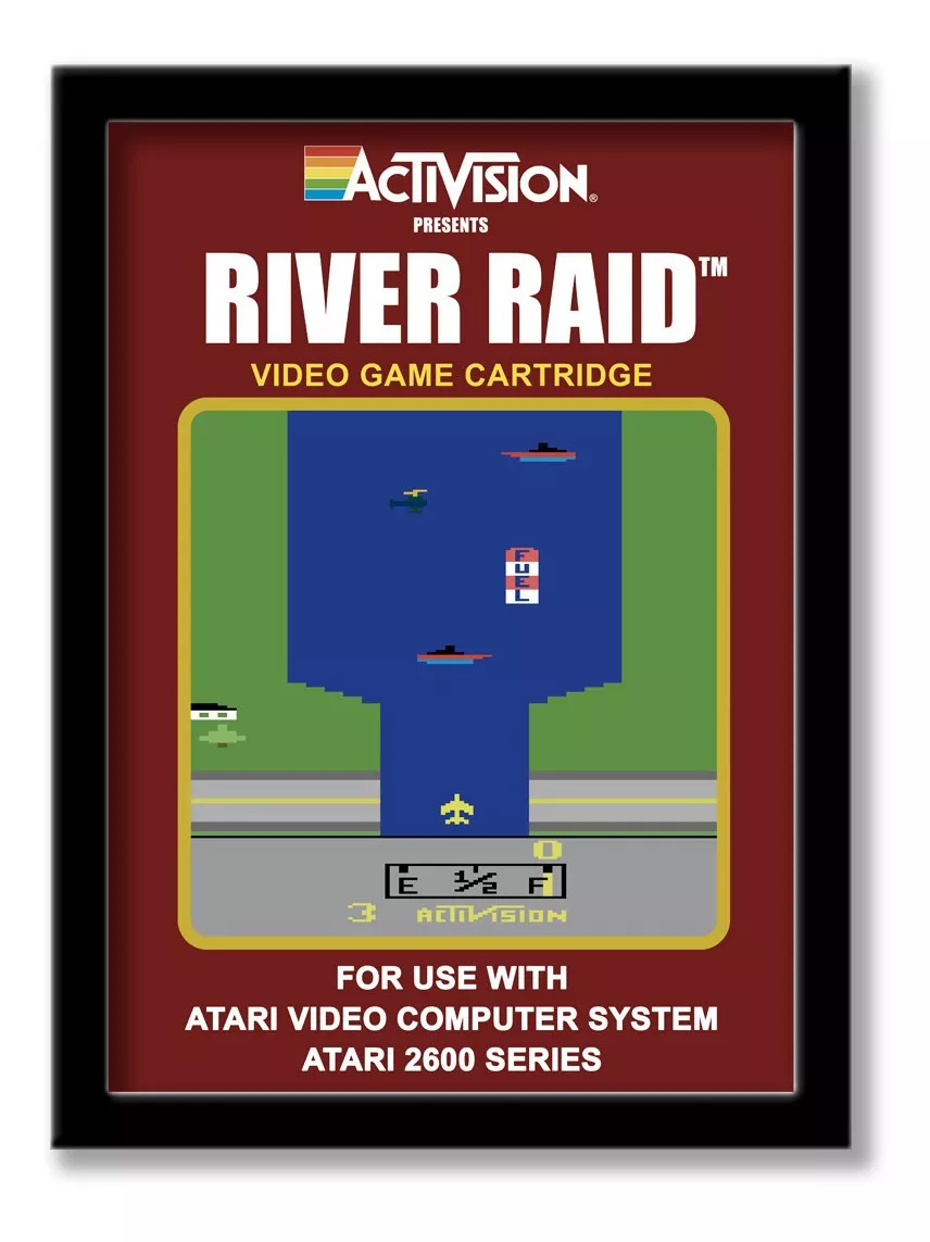 Quadro Atari River Raid V2 - Tamanho A3