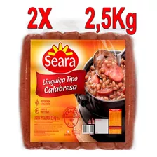 Linguiça Calabresa Defumada Atacado 2,5 Kg Envio Imediato 5k