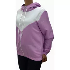 Kit 2 Jaqueta Corta Vento Feminino C/ Capuz Blusa De Frio