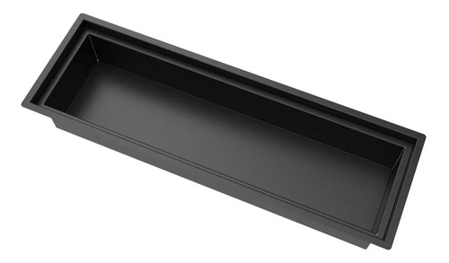 Calha Seca Inox Pintado Preto 60cm Preto