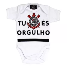 Body Bebê Menino Menina Torcedor Time De Futebol Corinthians