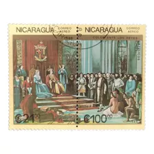 Selos Católicos Nicaragua 1986 Colombo Ante Os Reis 02 Unid