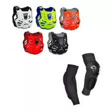 Kit Colete Asw Maxx + Cotoveleira Ims Motocross Trilha Cores