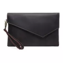 Bolso De Mano Mini Maletin Cuero Genuino Para Hombre Detalle