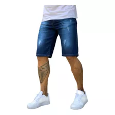 Berm Jeans Masculina Sem Rasgos Sem Lycra