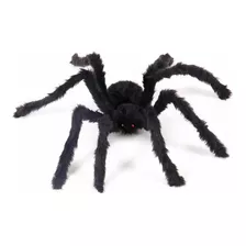Aranha Gigante Halloween Pelúcia Articulável Decoração 75cm
