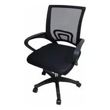 Silla Moderna De Escritorio Ergonómica Negra Con Mesh