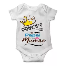 Roupa De Bebê Personalizada Príncipe Do Papai E Da Mamãe