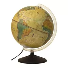 Globo Terrestre Histórico Iluminado - Libreria - 30cm Bivolt