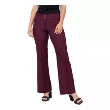 Pantalon Oxford Invierno Tiro Alto De Vestir Clásico 