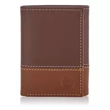 Billetera De Hombre Timberland Cuerina Marron Café