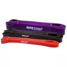 Kit Super Band 3 Intensidades Rope Store Elasticos Power