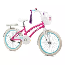 Bicicleta Infantil Olmo Tiny Dancers R20 Frenos V-brakes Color Rosa