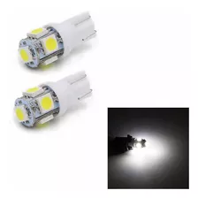 50 Lâmpada Pingo T10 5 Led 5050 Smd 12v