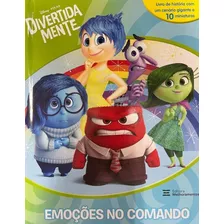 Livro Com 10 Miniaturas - Divertidamente Emocoes No Comando