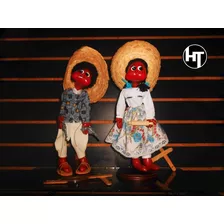 Hermosas Marionetas, Con Ropa De Tela, Pareja Mexicana