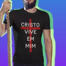 Camiseta Masculina Cristo Vive