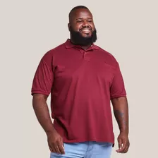 Camisa Gola Polo Masculina Plus Size Lisa Tamanho Especial 