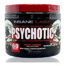 Pre Entreno Insane Labz Psychotic 60 Servicios Sabor Ponche De Frutas