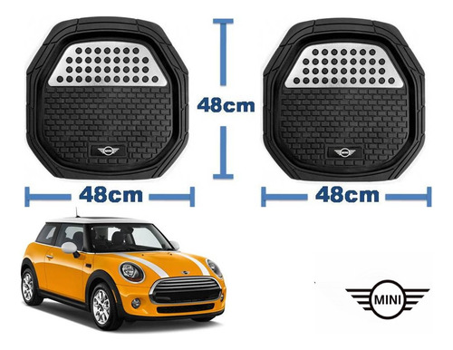 Tapetes 3d Logo Mini + Cubre Volante Cooper 2014 A 2017 2018 Foto 5