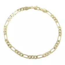 Esclava Pulsera Para Pie En El Tobillo Figaro Oro Laminado