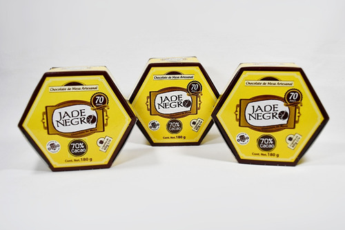 Tablillas De Chocolate De Mesa Artesanal Jade Negro 540g