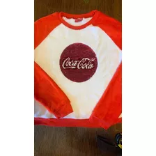 Coca Cola Sweater Original Importado Doble Logo Lentejuelas