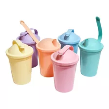 Vasos Plásticos Souvenirs C/ Pico Pastel (30 Unid)