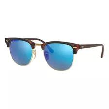 Lentes De Sol Clubmaster Havana Blue Ray-ban 