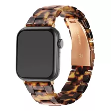 Pulseira De Resina 3 Elos Mármore P/smartwatch 40/41mm 42/44