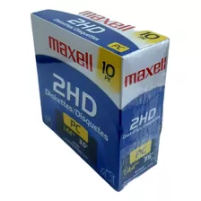 Caixa Com 10 Disquetes Maxell Lacrada