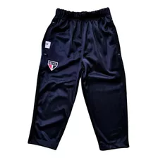 Calça Infantil São Paulo Preta Flanelada Oficial