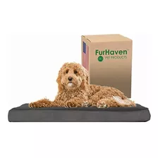 Furhaven Large Orthopedic Dog Bed Terry & Suede Mattress