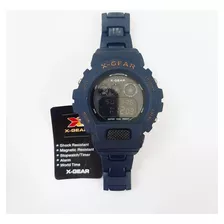 Reloj Xgear 3230b Deportivo Digital Cronometro Azul